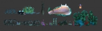 一套海底场景物件3D模型合辑