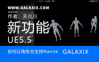 UE5.5新功能07让角色也能支持Nanite！